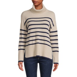 Striped 100% Cashmere Sweater