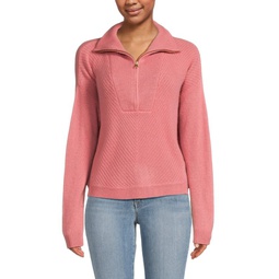 100% Cashmere Zip Sweater