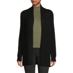 100% Cashmere Open Front Cardigan