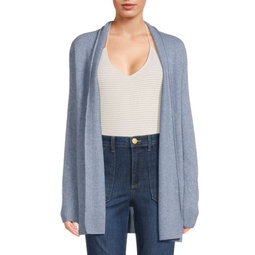 100% Cashmere Open Front Cardigan