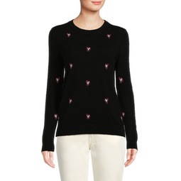 Heart Dot 100% Cashmere Sweater