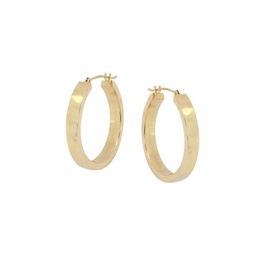 14K Yellow Gold Huggie Hoop Earrings