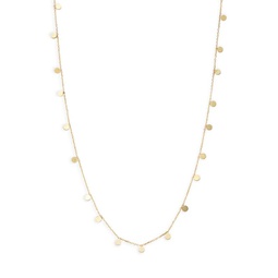 14K Yellow Gold Dots Necklace