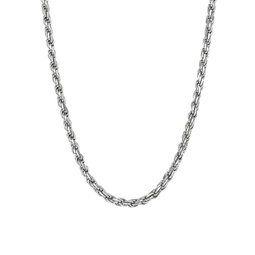 Basic Sterling Silver Curb Chain Necklace/26