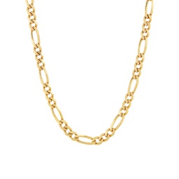 Basic 18K Goldplated Sterling Silver Figaro Chain Necklace/18