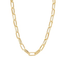 14K Goldplated Sterling Silver Paperclip Necklace/19