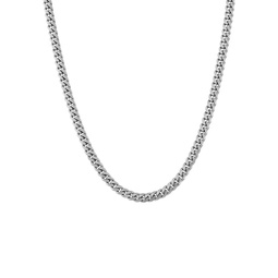 Basic Sterling Silver Curb Chain Necklace/24