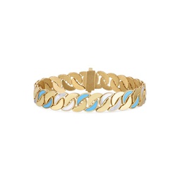 14K Yellow Gold & Mother-Of-Pearl Cuban Link Bracelet