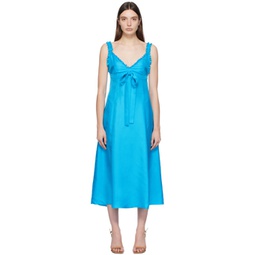Blue Henriette Midi Dress 241231F055000
