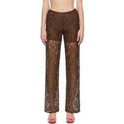 Brown Trinity Trousers 232231F087007