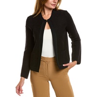 womens ferragamo wool-blend crop jacket, s