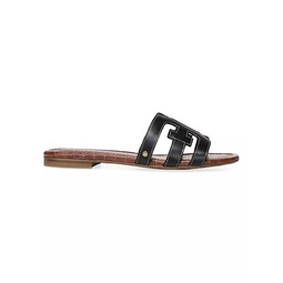 Bay Flat Leather Sandals
