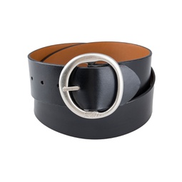 Womens Two-in-One Reversible Center Bar Buckle Belt