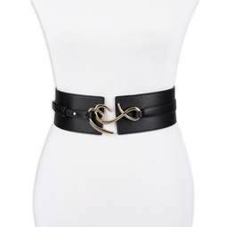 Womens Corset Wide Waist SE Hook Logo Buckle Belt