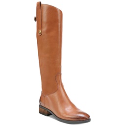 Penny Wide-Calf Knee-High Riding Boots