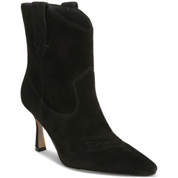 Womens Moe Pointed-Toe Pull-On Western Boots