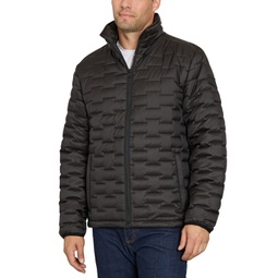 Mens Brick Quilt Puffer Jacket