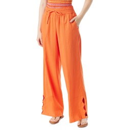 Womens Ramone Cut-Out-Hem Pull-On Trousers