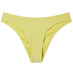 Samsoee Samsoee Alyssa Glitter Bikini Bottoms Acid Green