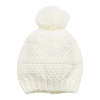 San Diego Hat Company Knit Beanie w/ Faux Fur Pom