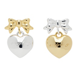 Silver & Gold Ballerina Earrings 241677F022006