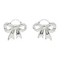 Silver Monyo Hoop Earrings 241677F022005