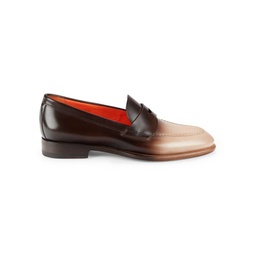 Ombre Leather Penny Loafers