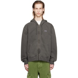 Gray Canal Hoodie 241899M202004