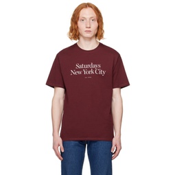 Burgundy Miller T-Shirt 241899M213007