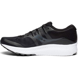 Saucony Mens Ride ISO Shoes, Black, 11.5