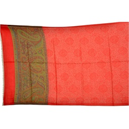 Wool Scarf With Floral Prints with Solid Borders For Women Fall/Winter Accessory