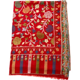 Woollen Scarves for Women with Stunning Floral Prints Long Warm Wraps/Shawls Accessory for Fall/Winter