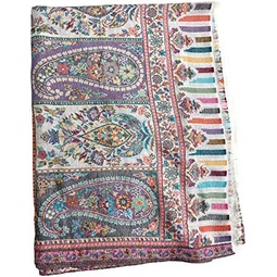 Floral Prints Scarves for Women Modal Wraps Long Accessories for Summer/Spring Paisley Motifs