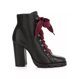 Zara Leather Combat Boots