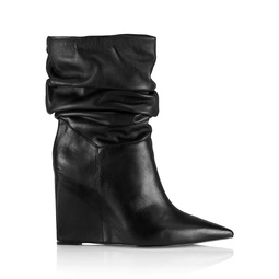 Ashlee Leather Wedge Boots