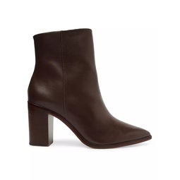 Mikki Leather Ankle Booties