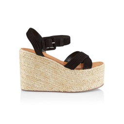Blisse Suede Wedge Sandals