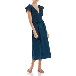 Piero Smocked Textured Dress