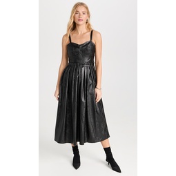 Vilma Vegan Leather Sleeveless Dress