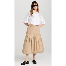 Belle Stone Washed Chino Bubble Skirt