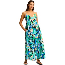 Womens Seafolly Rio Tiered Midi Dress