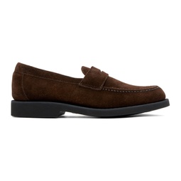 Brown Ryan Suede Polaris Loafers 241885M231003