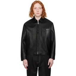 Black Rider Leather Jacket 241902M181001