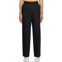 Black Relaxed Primo Trousers 241902M191001