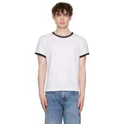 SSENSE Exclusive White Ringer T-Shirt 221902M213008
