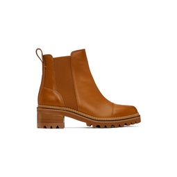 Tan Mallory Chelsea Boots 241373F113001