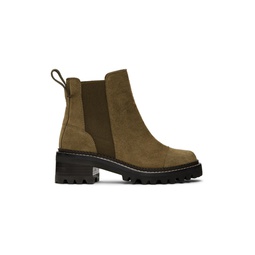 Brown Mallory Chelsea Boots 222373F113039