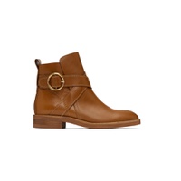 Tan Lyna Ankle Boots 222373F113028