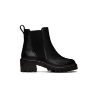 Black Mallory Ankle Boots 232373F113023