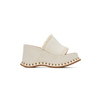 Off White Allyson Wedge Sandals 241373F125020